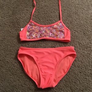 Coral kids bathing suit!